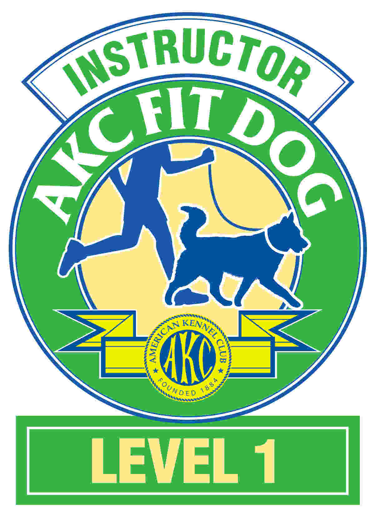 certified ACK fit dog logo